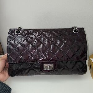 Authentic Vintage Chanel 2.55 Reissue Flap Bag Patent Leather